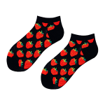 Calcetín Negro Frutillas - Imagen 2